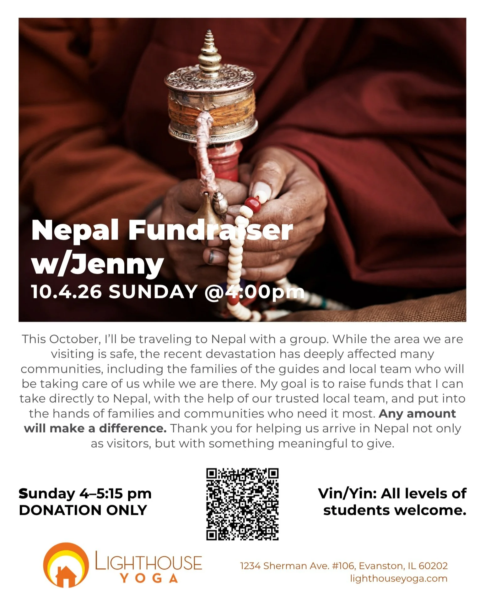 If you are free tomorrow, I would love to invite you to a special practice. ❤️

We&rsquo;ll keep it totally mellow and soothing, just what a Sunday evening calls for. 

4- 5:15 p.m. at Lighthouse Yoga, 1234 Sherman Avenue, Evanston.

This will be a d