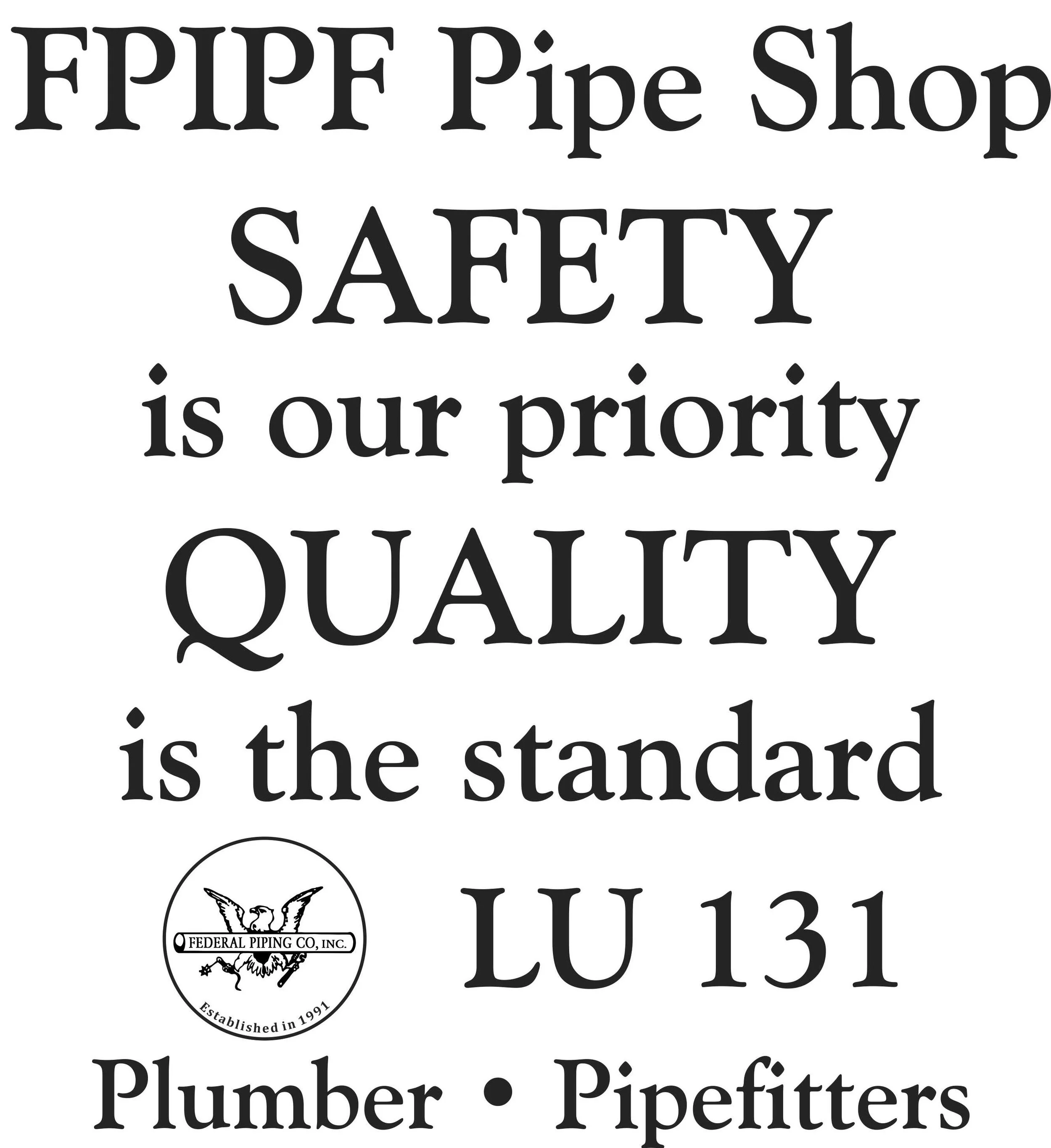 PreFabrication — Federal Piping Company Inc. FullService Plumbing
