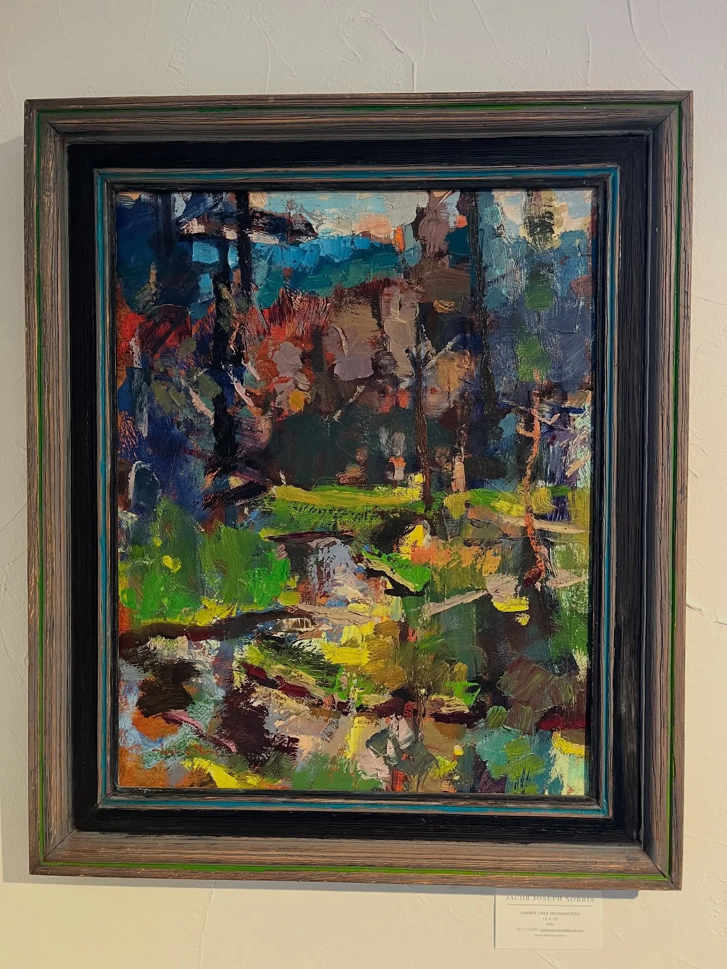 Last chance for 20% off paintings by @jacobjosephnorris at Cowgirl Cash today. Open 12-3pm.