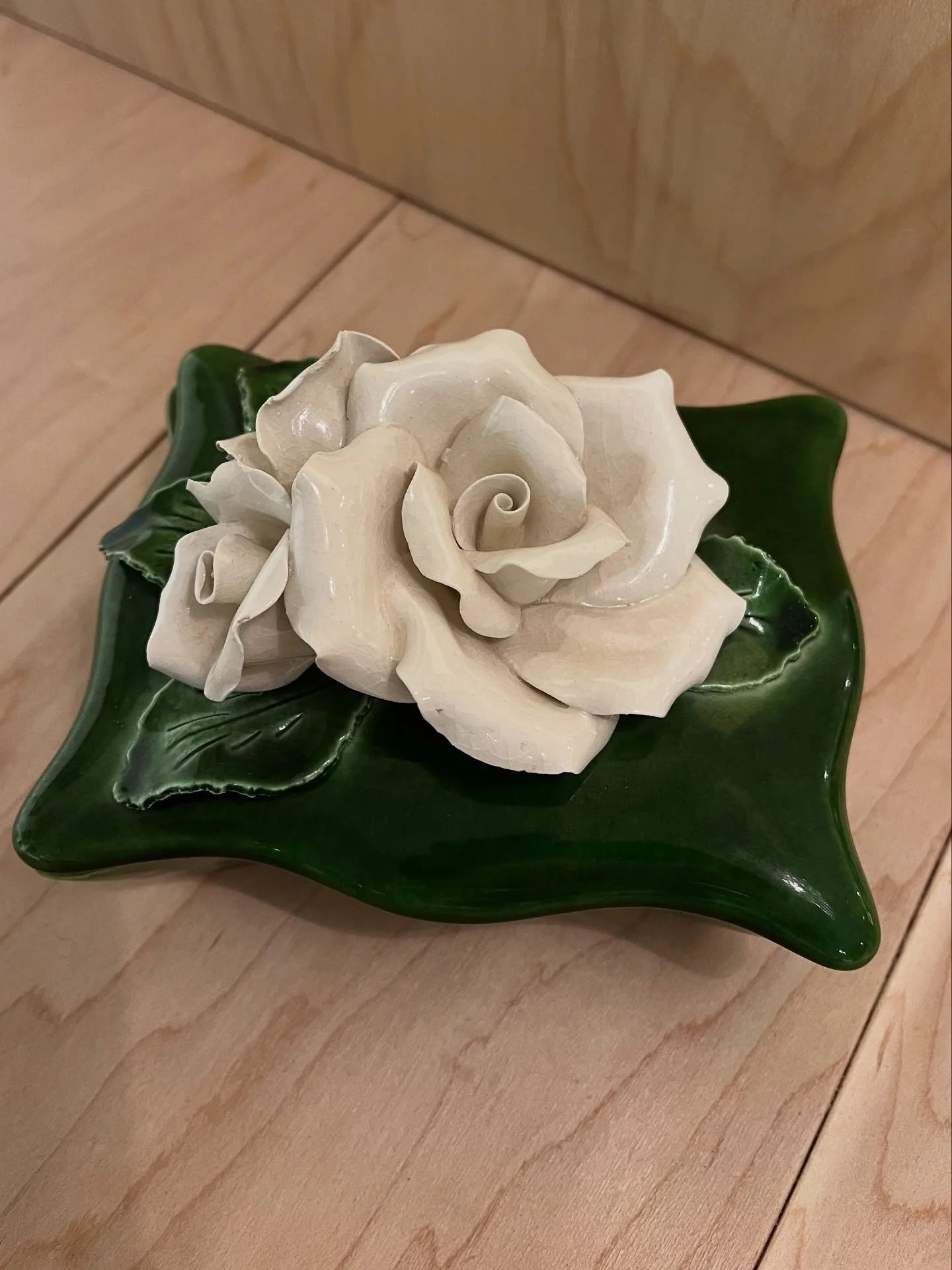 Vintage Rose trinket set. What a lovely one of a kind gift