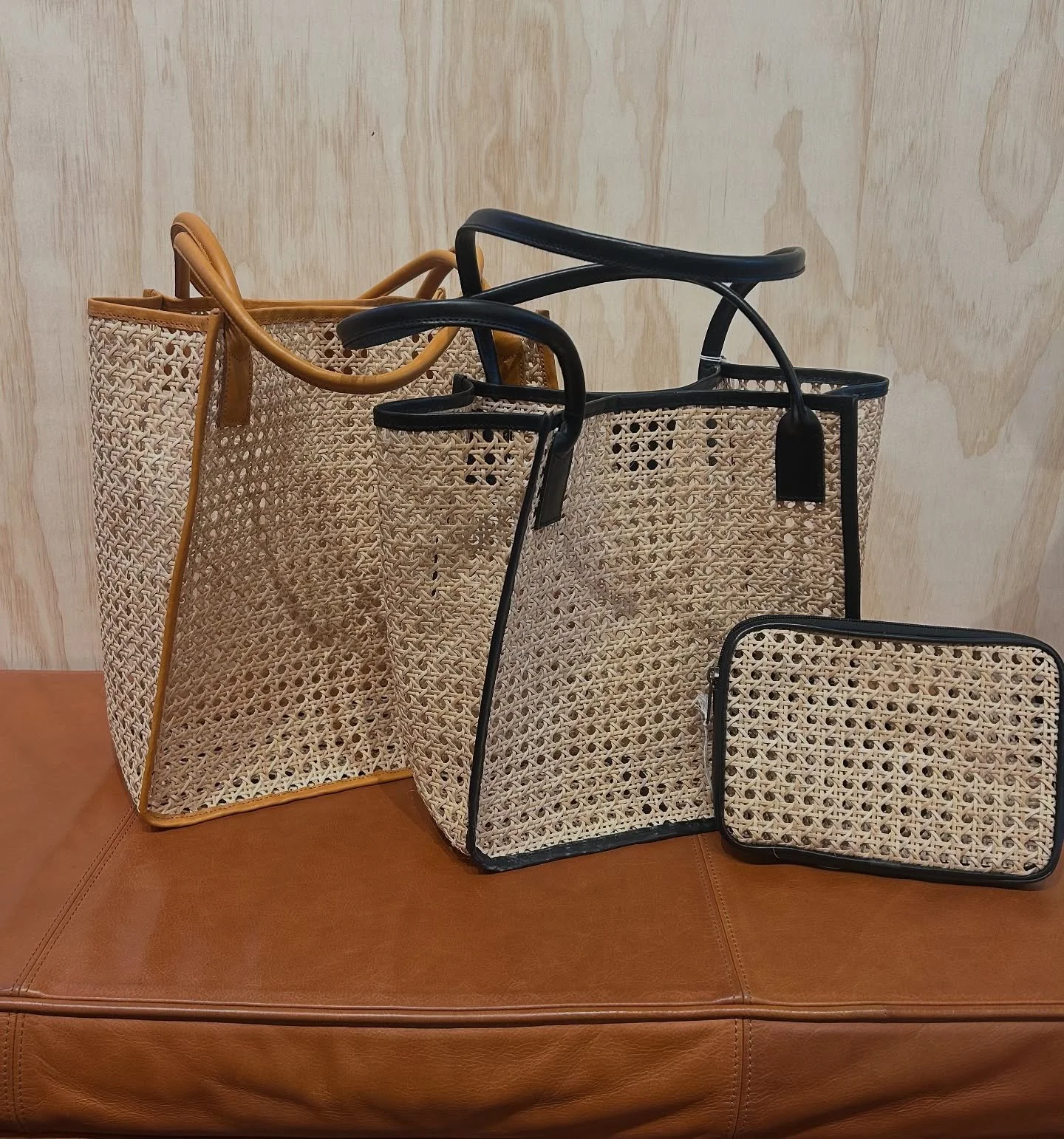 Going somewhere warm for Christmas?&nbsp;Adorable rattan and leather bags.