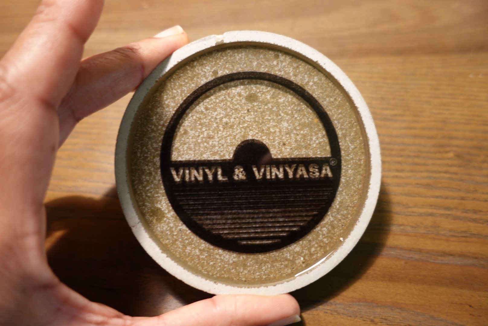 Concrete Resin Coaster - Vinyl & Vinyasa