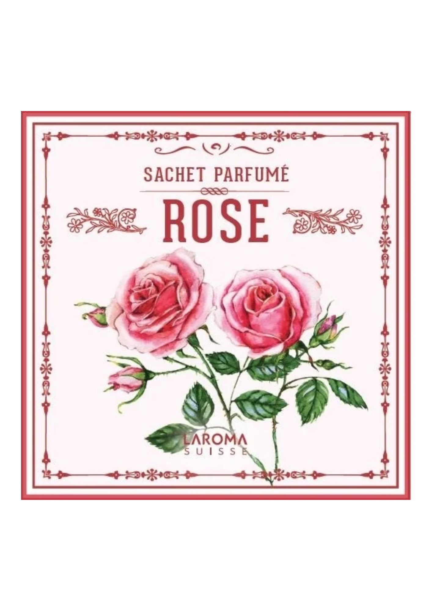 Rose Duftsachet Suisse LAROMA SUISSE 12x12cm