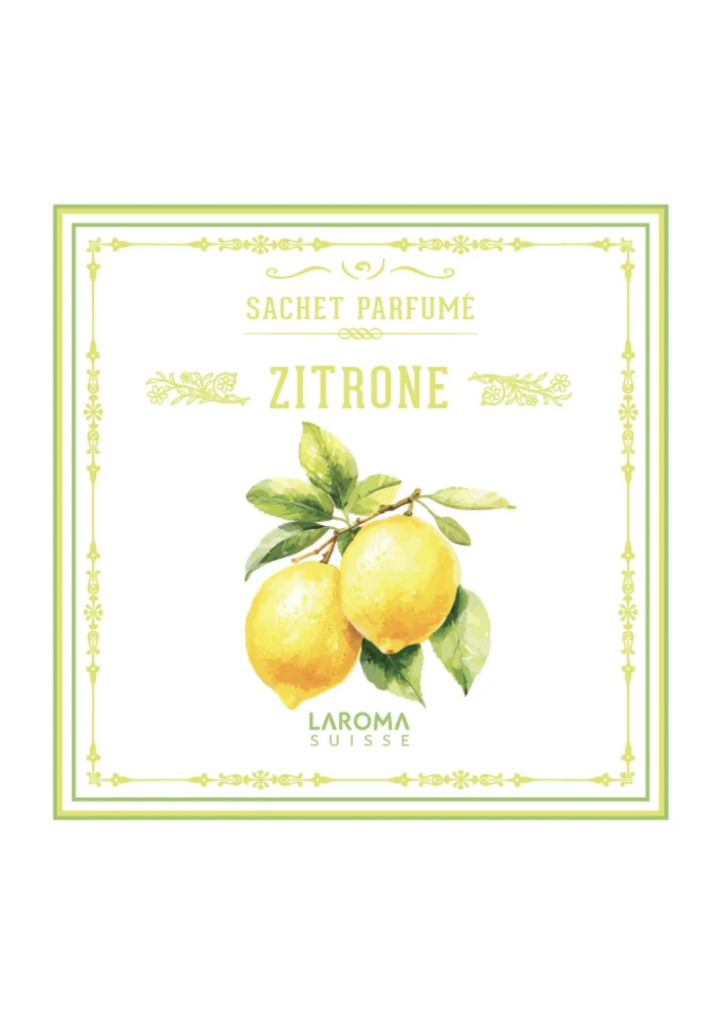Zitrone Duftsachet LAROMA SUISSE 12x12cm