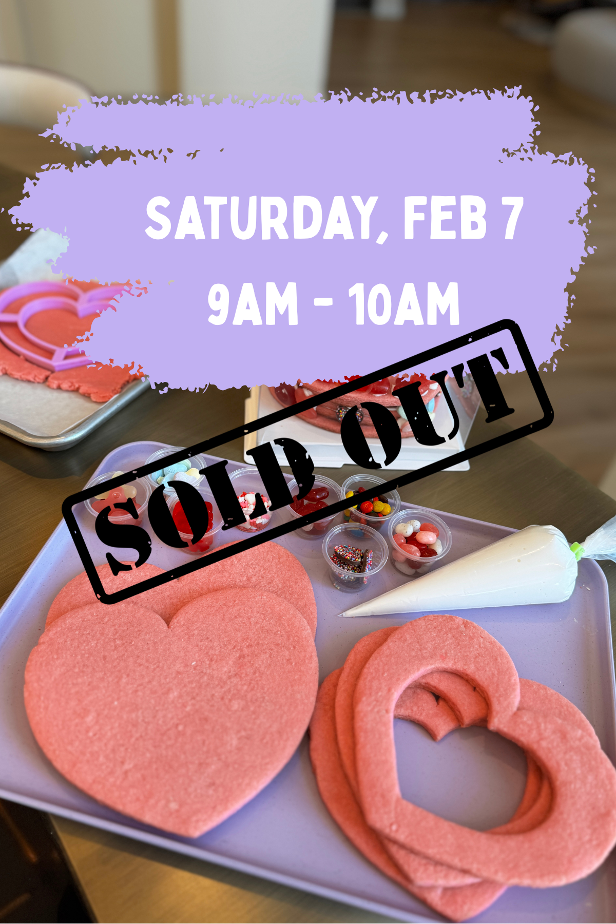 Feb 7 | 9am - Valentine's Day Cookie Heart Box (Build +Decorate)