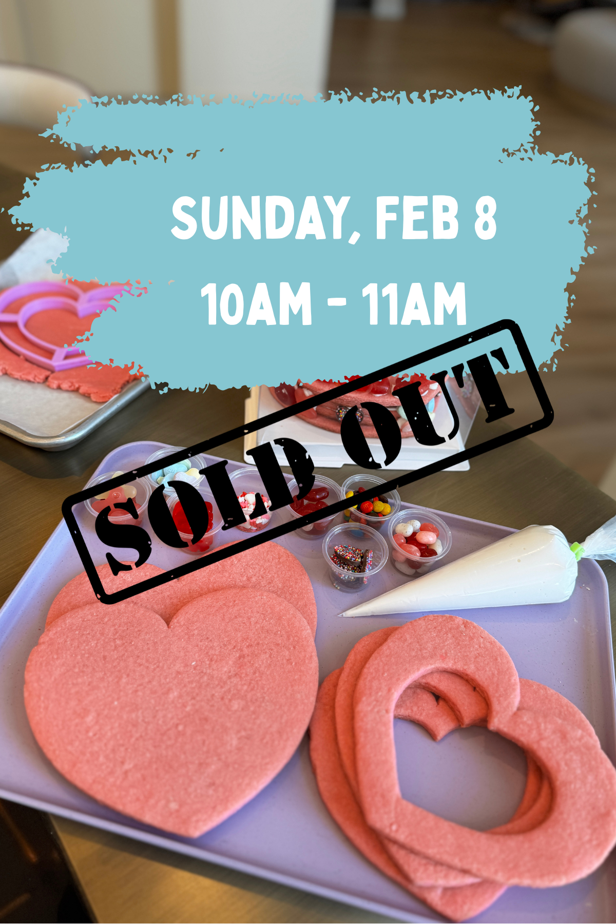 Feb 8 | 9am - Valentine's Day Cookie Heart Box (Build +Decorate)