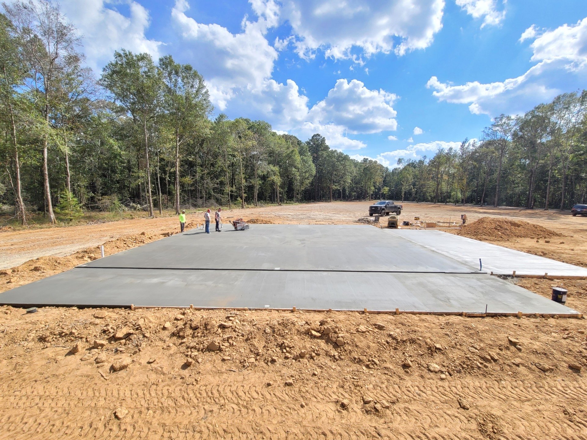 Residential pour with Vicknair Contractors in Denham Springs