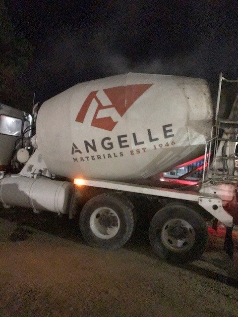 Great teamwork between the Angelle Materials' team and Rise Residential Construction on this night pour in Baton Rouge. Our team helped pour the foundation for the Sherwood Apartments going in on Darryl Dr. Looking forward to seeing the finished prod