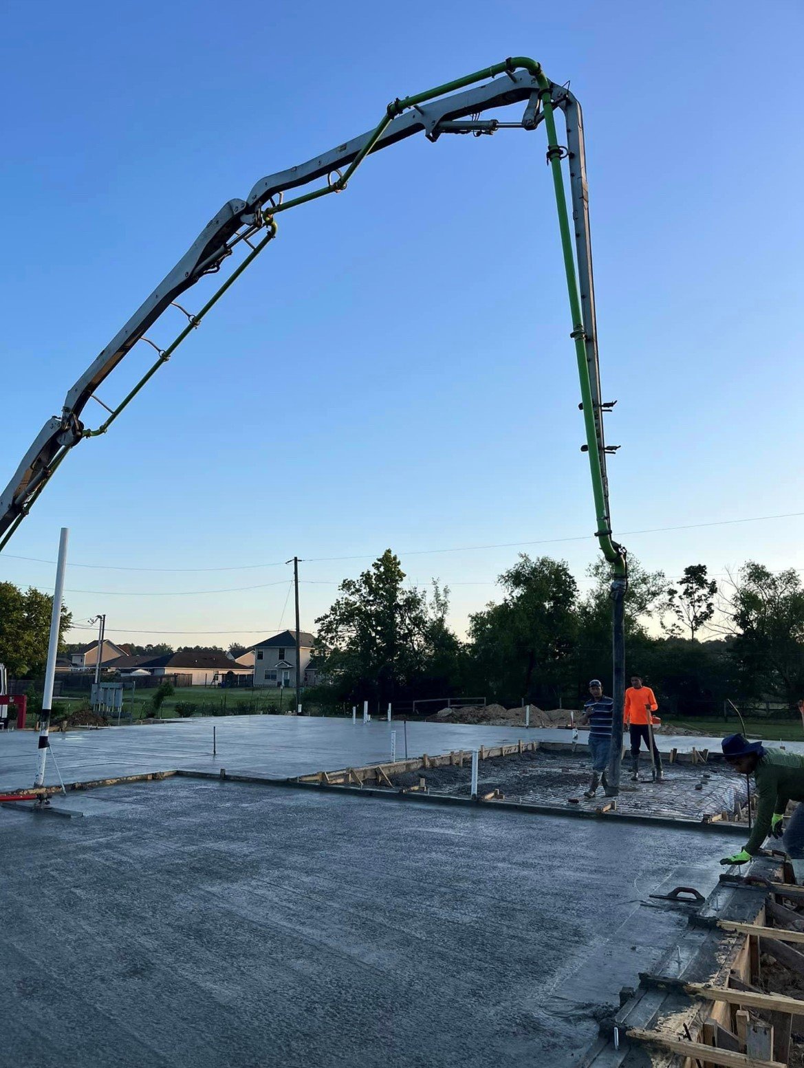 Residential project - Thanks to our Angelle team for working with H and A Concrete & More,LLC on completing a new residential house slab in Denham Springs, LA.