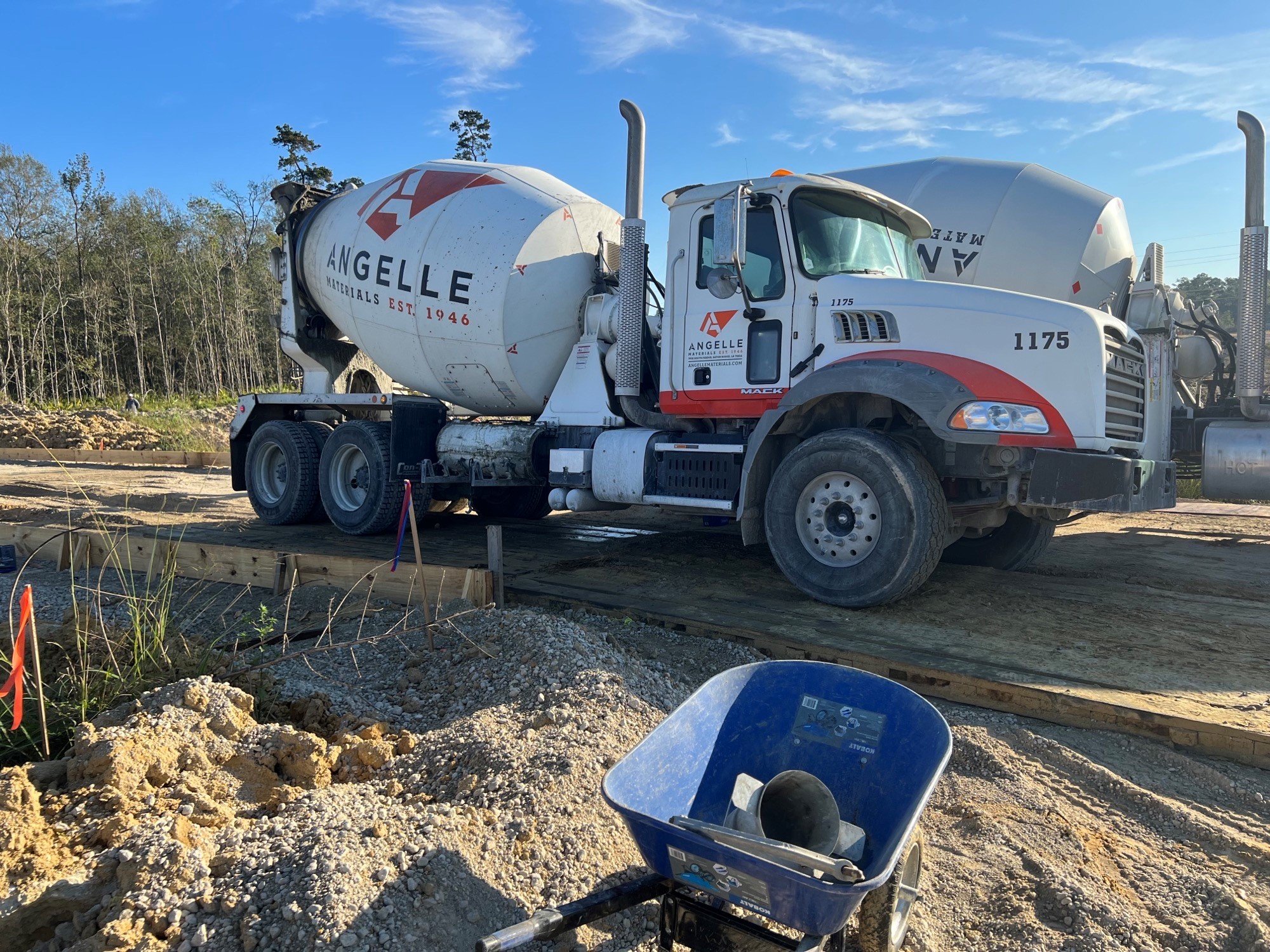 Commercial project - Angelle worked with Decker Finishing on this pavement pour for Firestone Auto in Denham Springs.