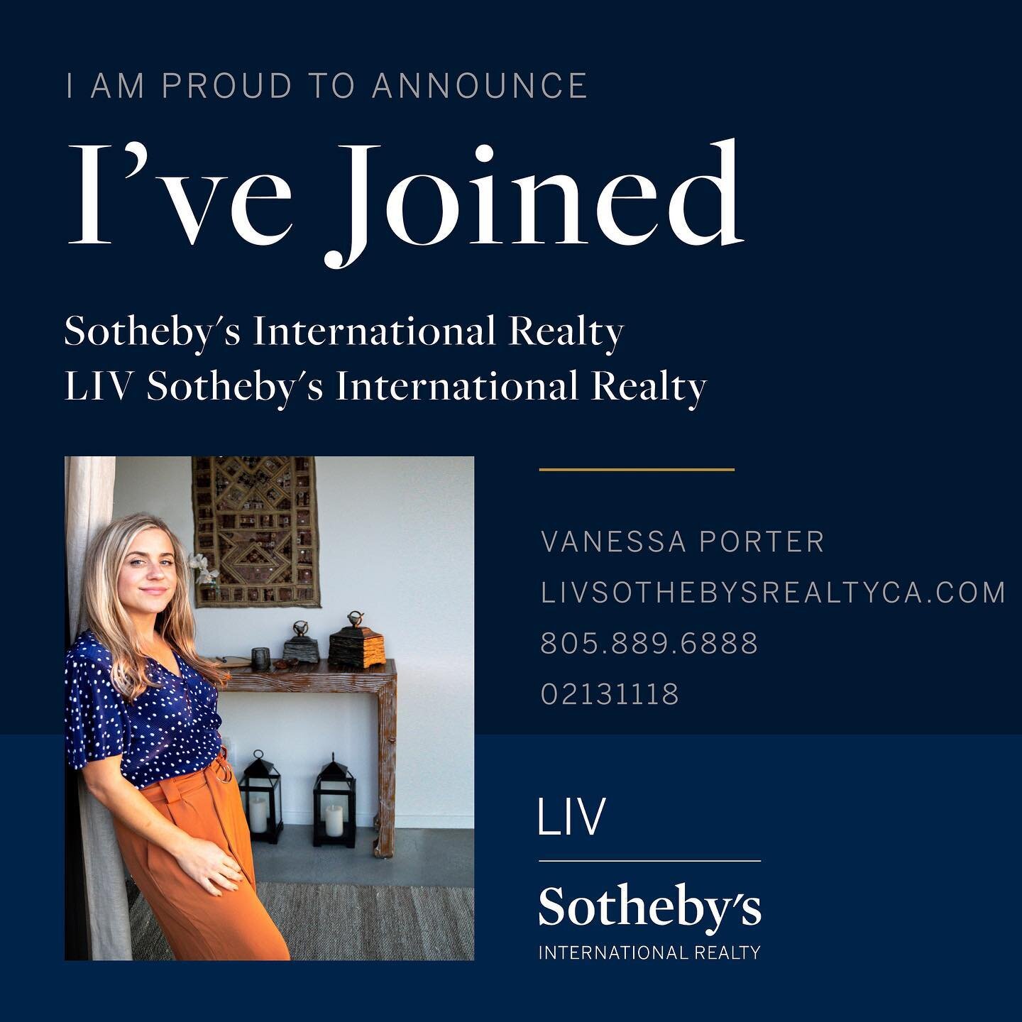 So honored to share the update that I&rsquo;ve joined @livsothebysrealtyca 💙

To be welcomed to this brokerage is only a reflection of the incredible work we did &amp; mentorship I received at Better Homes &amp; Gardens Property Shoppe with The PoGo