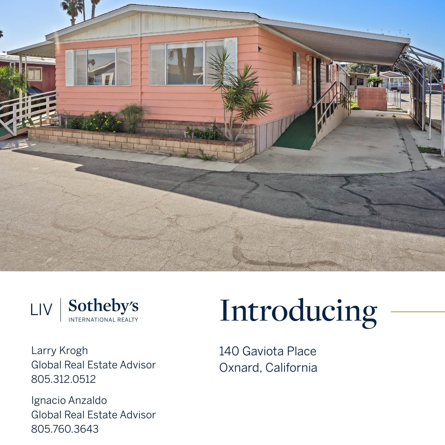 ✨FOR SALE✨
📍 Oxnard, CA
🏡 2bd + 2ba

Prime corner-lot manufactured home in Imperial Oxnard Mobile Home Estates, a welcoming 55+ community in Oxnard. This 2-bedroom, 2-bath residence features a bright, inviting living room, a separate dining area, a
