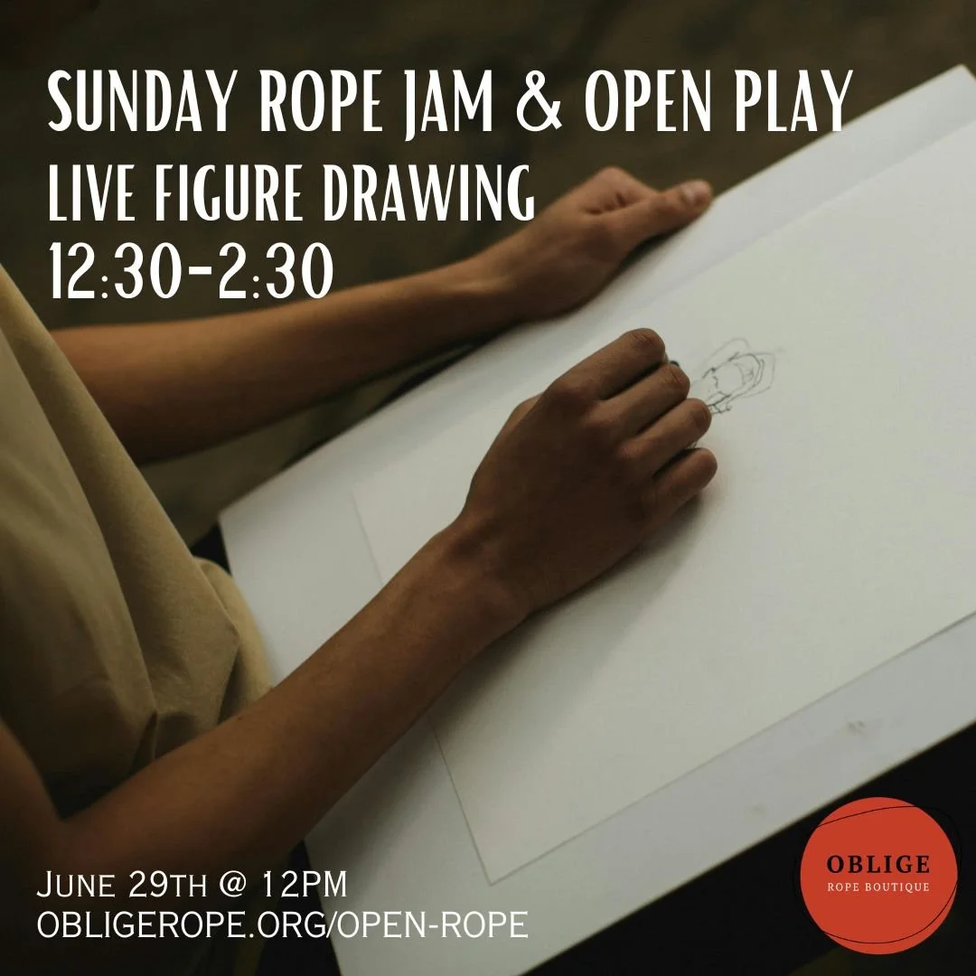 Rope Jam & Figure Drawing Sunday (Live Figure Drawing in Rope 12:30-2:30)