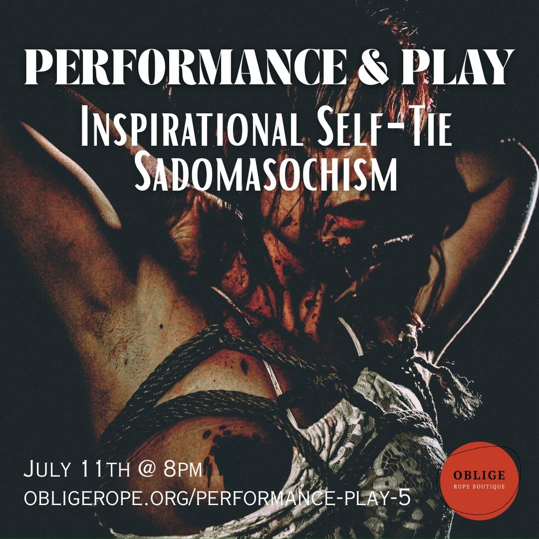 Performance & Play - "Inspirational Self-Tie Sadomasochism" shibari performance with Air