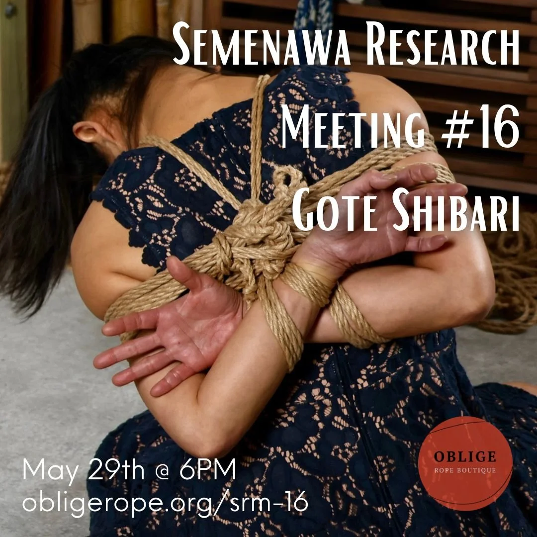 "Semenawa Research Meeting #16" (SRM) Gote Shibari with Odys &amp; Violet