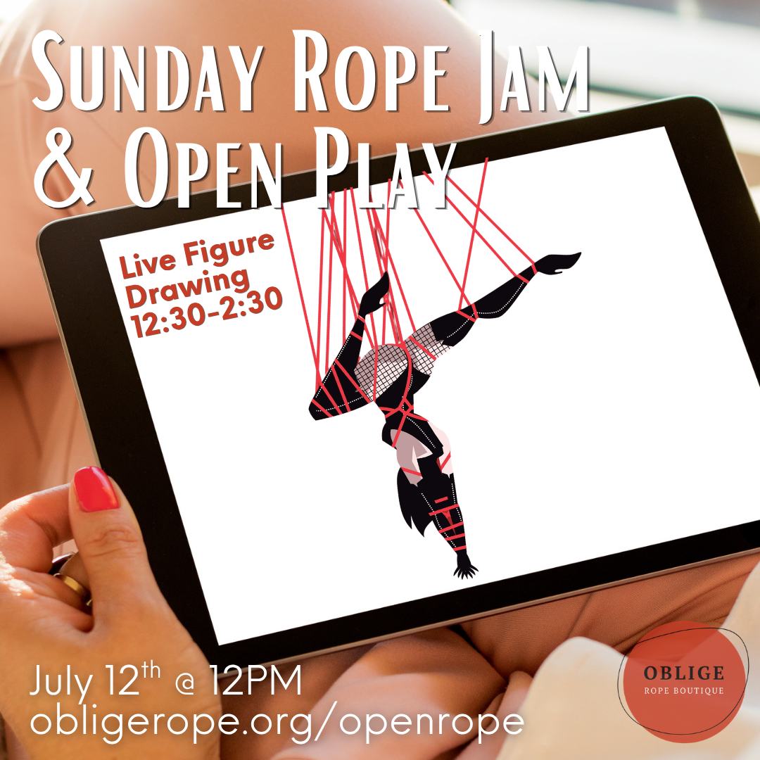 Rope Jam &amp; Figure Drawing Sunday (Live Figure Drawing in Rope 12:30-2:30ish with Mr_Arrow))