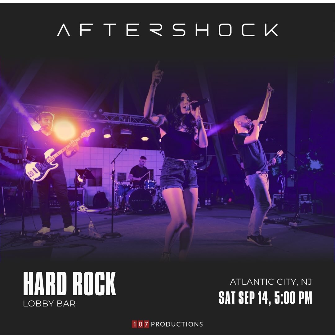 No September scaries here! Summer&rsquo;s over, but the party&rsquo;s still goin! Check out our website for more Fall dates 🤘

📸: @ashleycerefoto 

#aftershocknj #aftershock #coverband #rocknroll #nj #friday #saturday #nightout #summer #music #live