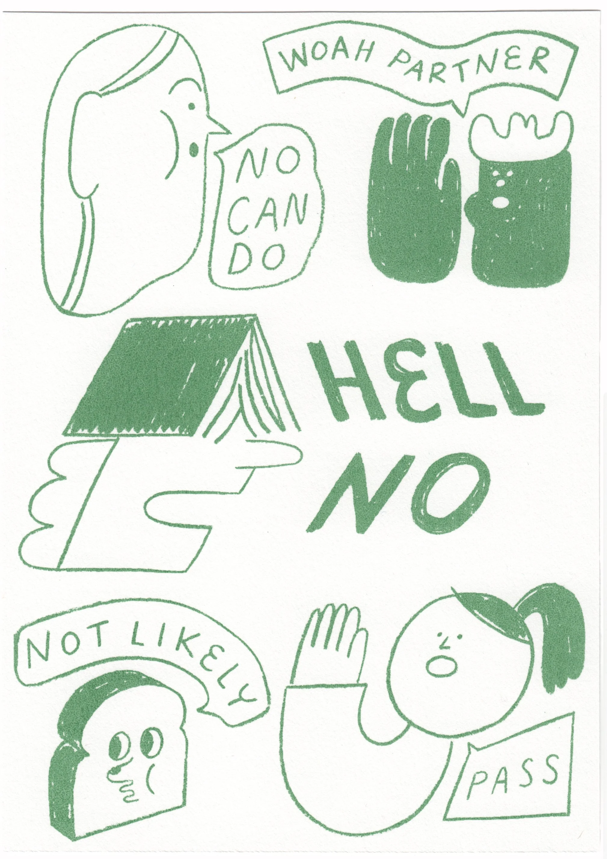 "NO" Screenprint