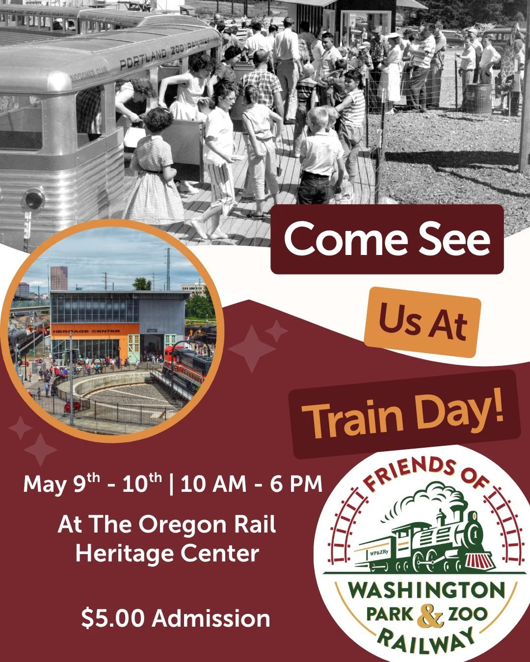 Come See Us at Train Day! 🚂💨
Visiting Train Day this weekend at the @orhf  Stop by our booth and say hello.

Whether you remember riding the railway years ago or are discovering its story for the first time, we&rsquo;d love to meet you.

Stop by to