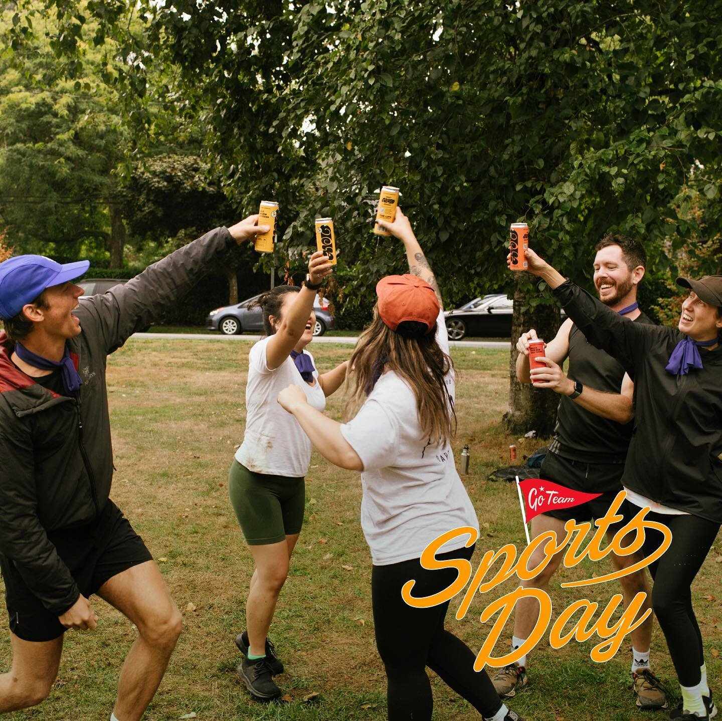 Cheers to Sports Day with your pals!

@arlokombucha will be back to help us toast our winning team!

You can expect a day full of fun games, new friends, old rivalry and some great memories.

Sign up and let us know you&rsquo;re coming. We&rsquo;d lo