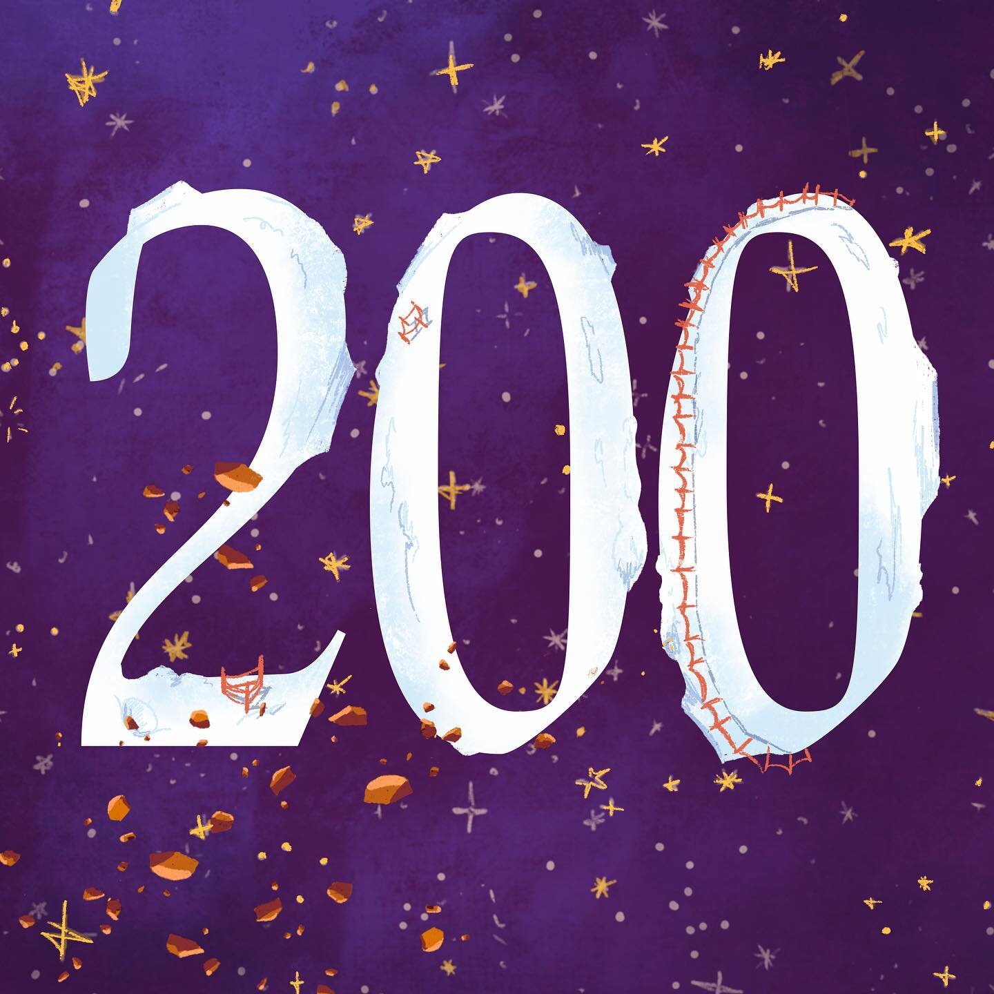 200 followers&mdash;thank you!! I know it is not a huge amount of followers, and honestly many folks easily dwarf how many followers I have, but I appreciate your support nonetheless and I love sharing Ouva&rsquo;s and more book, illustrative content