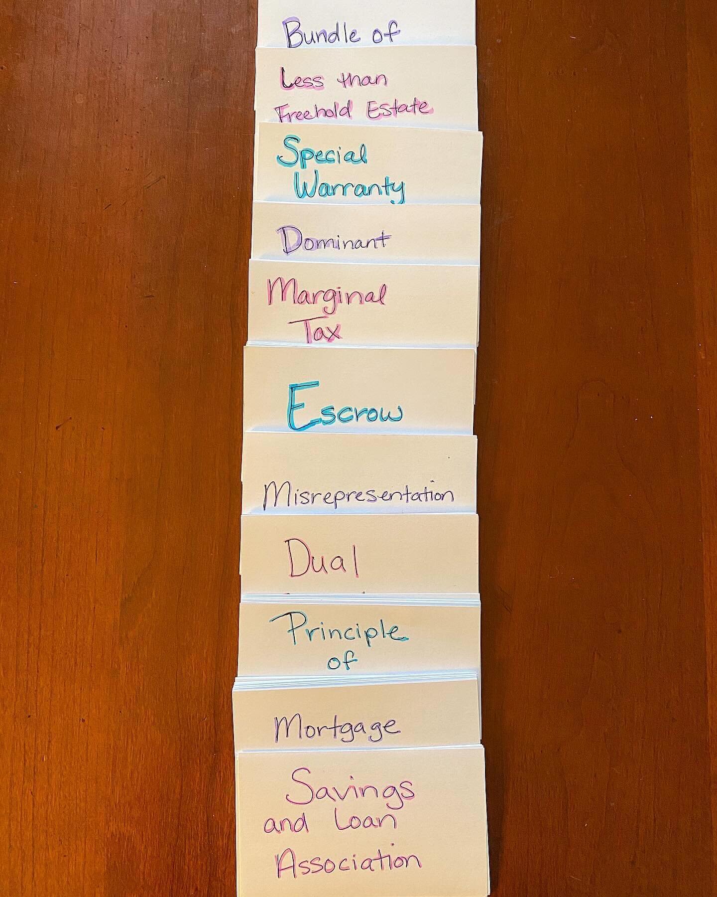 Eleven pages of definitions, I&rsquo;m finally done making the flash cards to prep for the National and State real estate license exam. 😴😵 I&rsquo;m not freaking out at all. 😂🙃🫠🫣 #RealEstate #LasVegas #RealEstateAgent #exam #Nevada #LasVegasRea