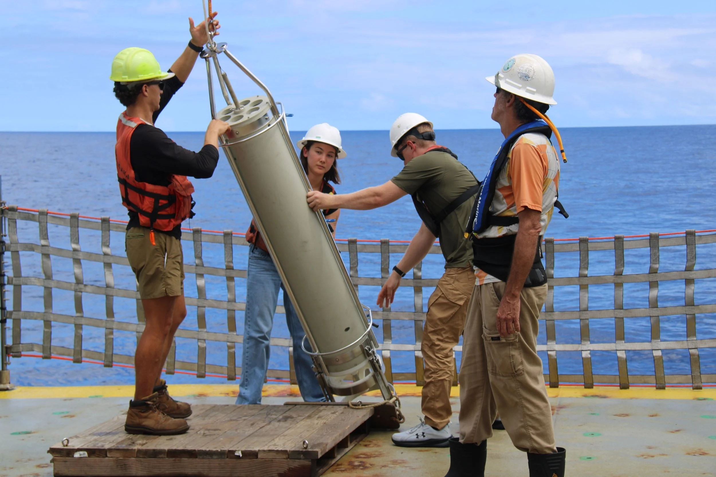 Lizzy participating on a HOT cruise with the Hawco Lab (UH). Photo by Kelsey Maloney