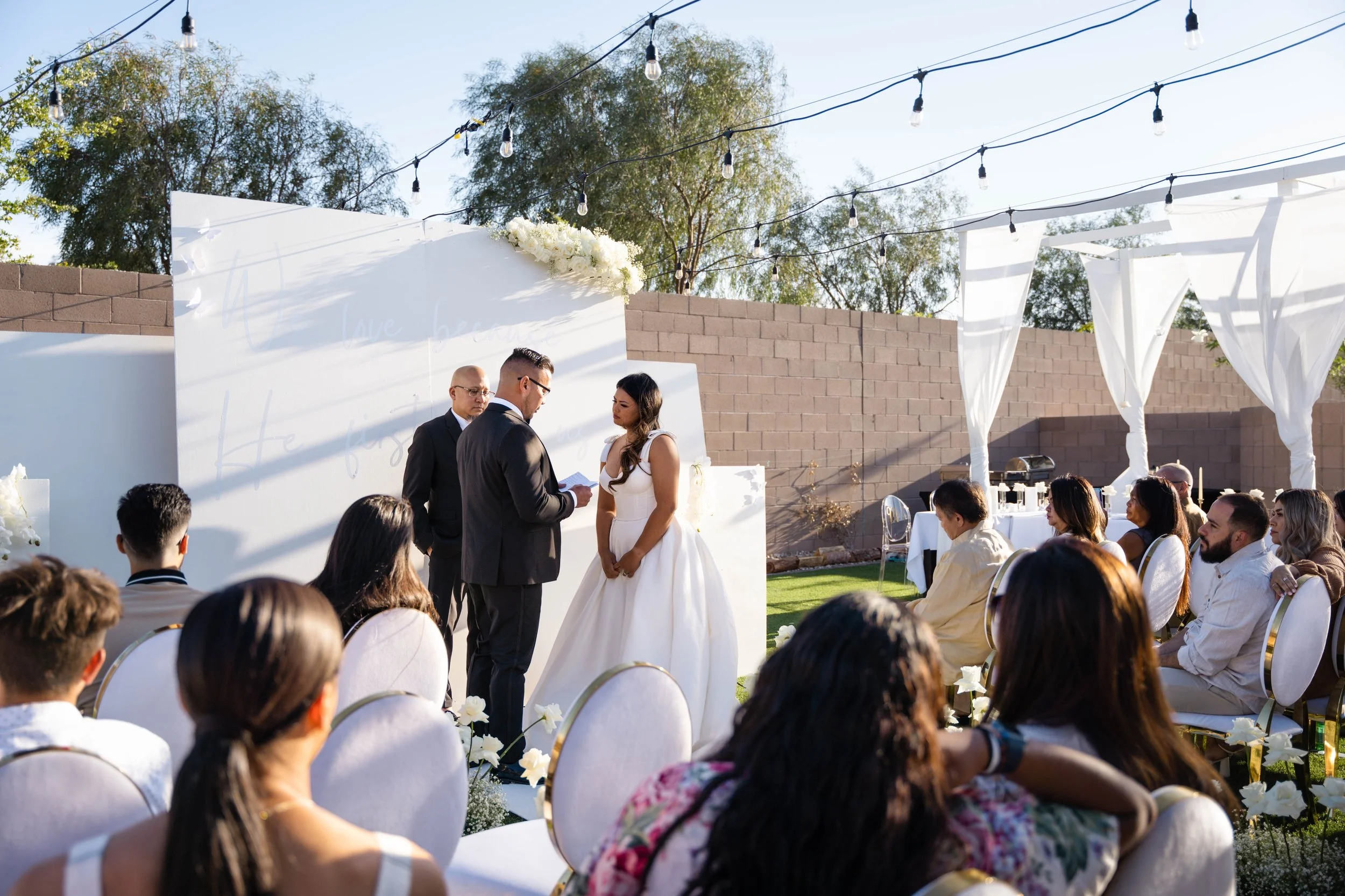 Surprise Backyard Wedding