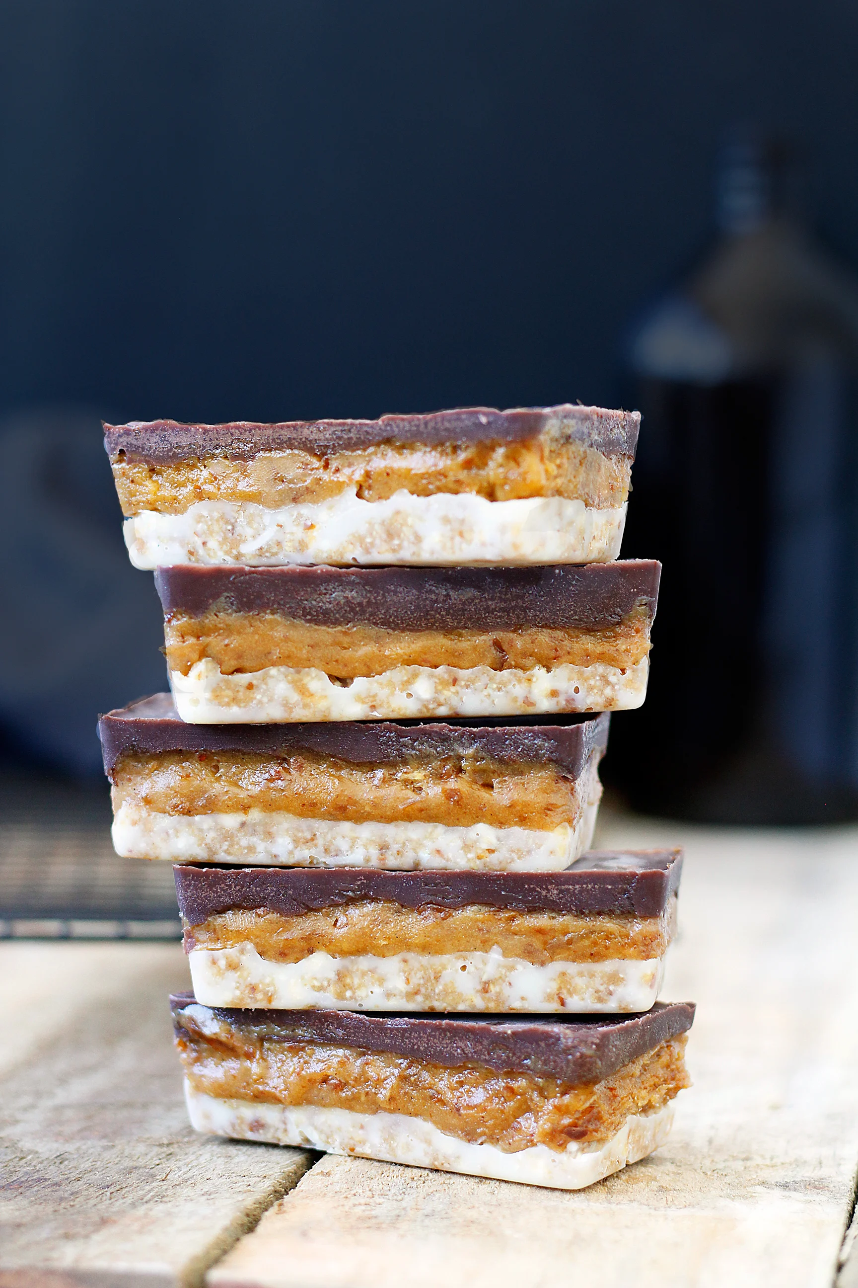 Raw Miso Caramel Slice