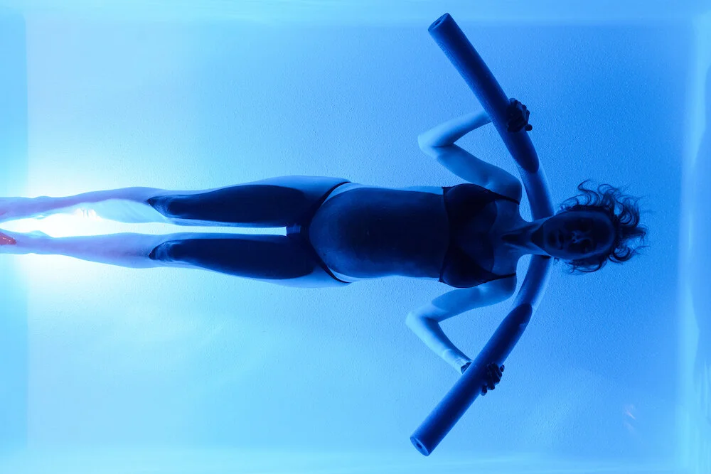 Experiment with a pool noodle under the small of your back, behind your neck or under your knees