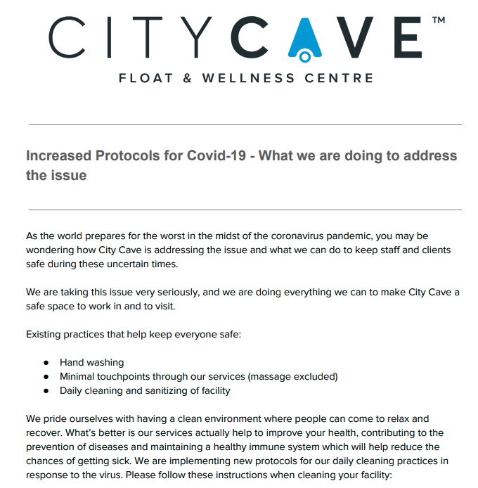 COVID-19 Increased Protocols