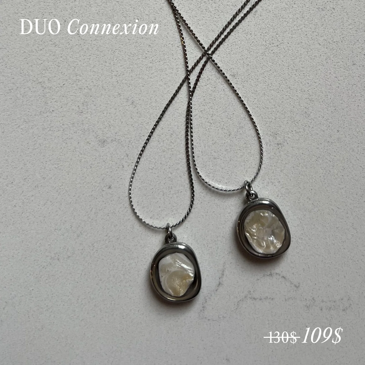 Un lien pour la vie ♡ Le duo parfait pour la F&ecirc;te des M&egrave;res!

Ensemble de 2 colliers : 109$ (valeur de 130$) 💫
Livraison incluse + mot personnalis&eacute;

Pour la F&ecirc;te des M&egrave;res, j&rsquo;ai cr&eacute;&eacute; quelque chose