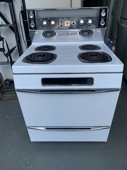 Bouton De Cuisinière Monarch – Ancien Stock – Blanc – Électrique – Neuf