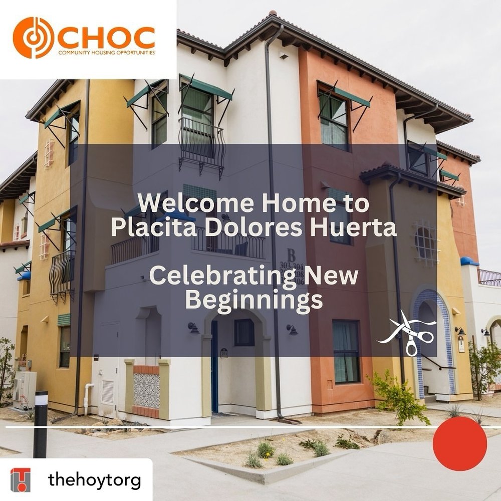 Posted @withregram &bull; @thehoytorg 🎉 Exciting News! @CHOCusa is thrilled to announce the grand opening of Placita Dolores Huerta in Coachella! 🏠✨

This new 56-unit community offers affordable one-, two-, and three-bedroom apartments, complete wi