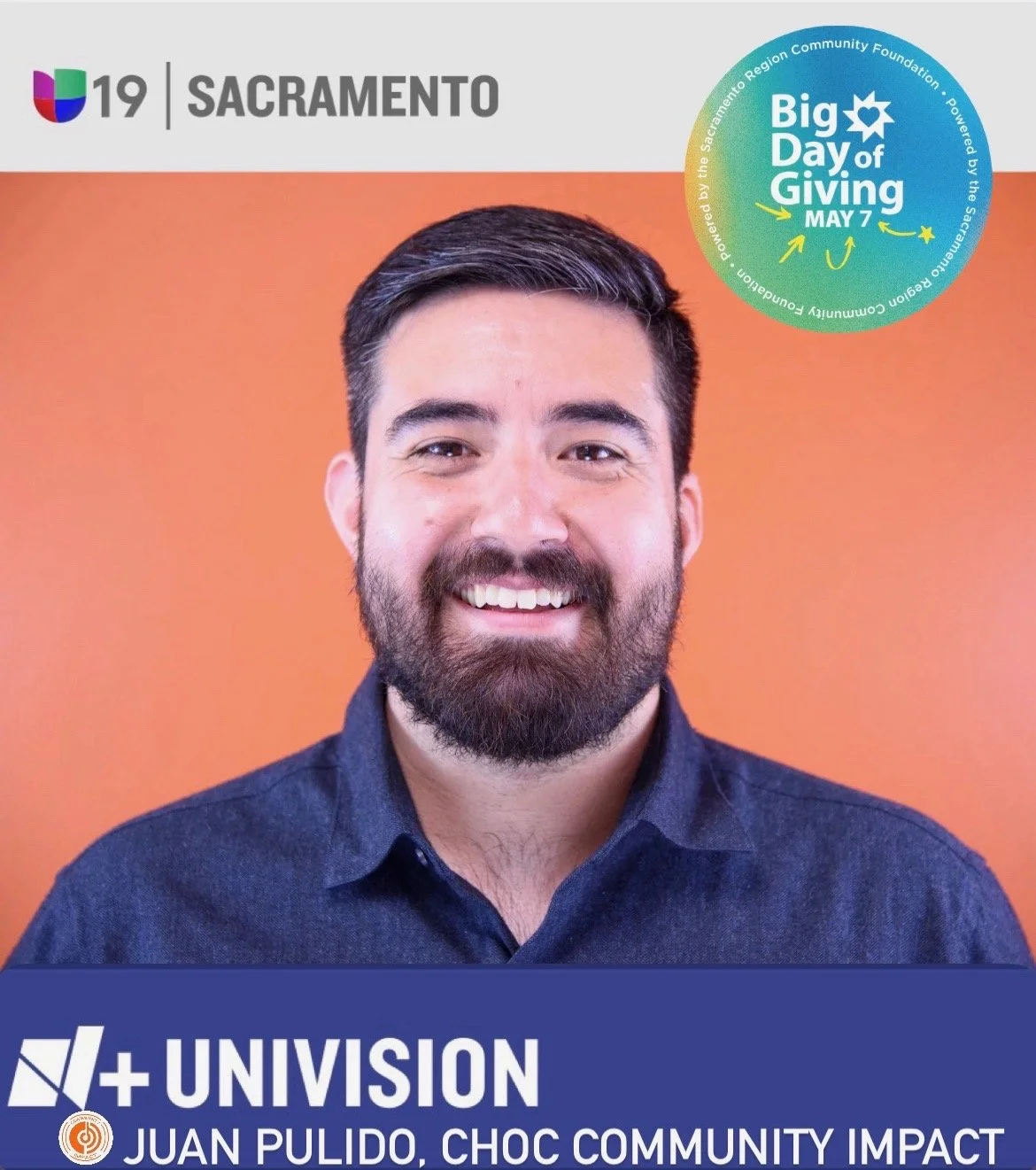 CHOC Community Impact Featured on Univision 19 &amp; KCRA 3 for Big Day of Giving