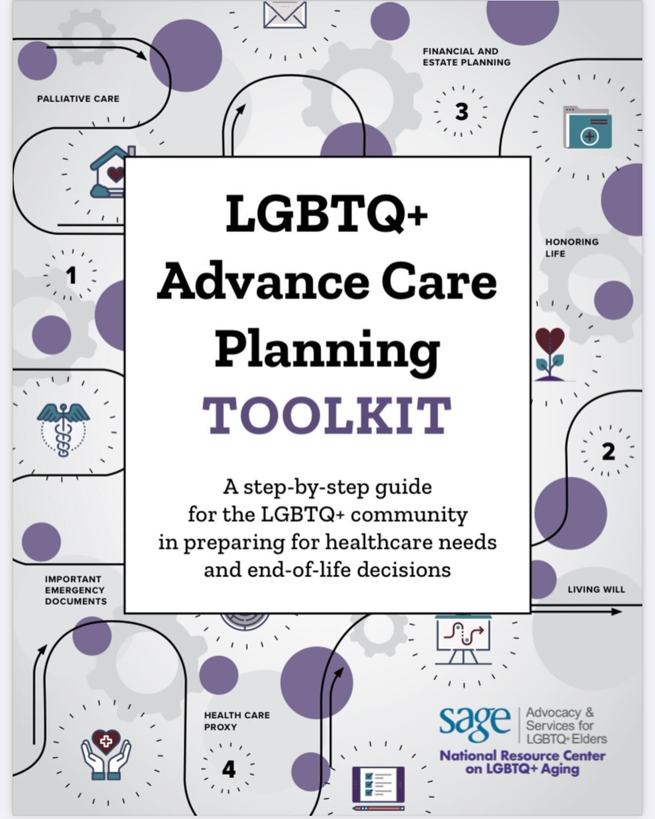 I tell everyone that advance care planning is a way to love your future self and those who love and will care for you 💝 

So, in honor of vday, I&rsquo;m very thrilled to share this LGBTQ+ Advance Care Planning Toolkit that I collaborated on - now a