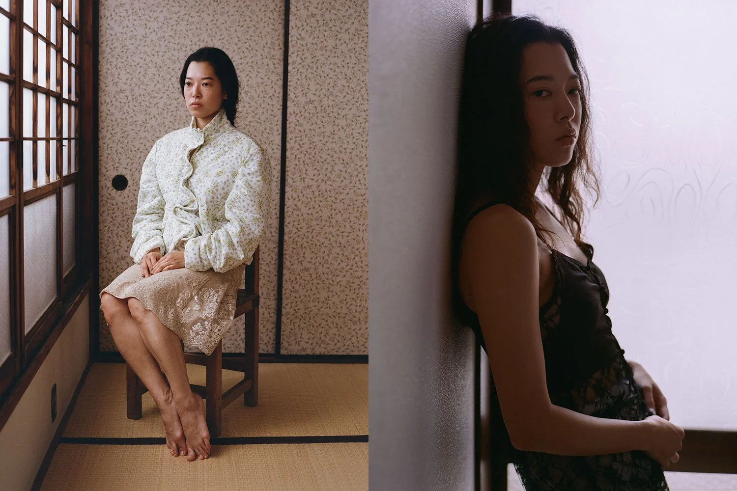 Left image: Jacket Mikiosakabe, Skirt Stylist's own