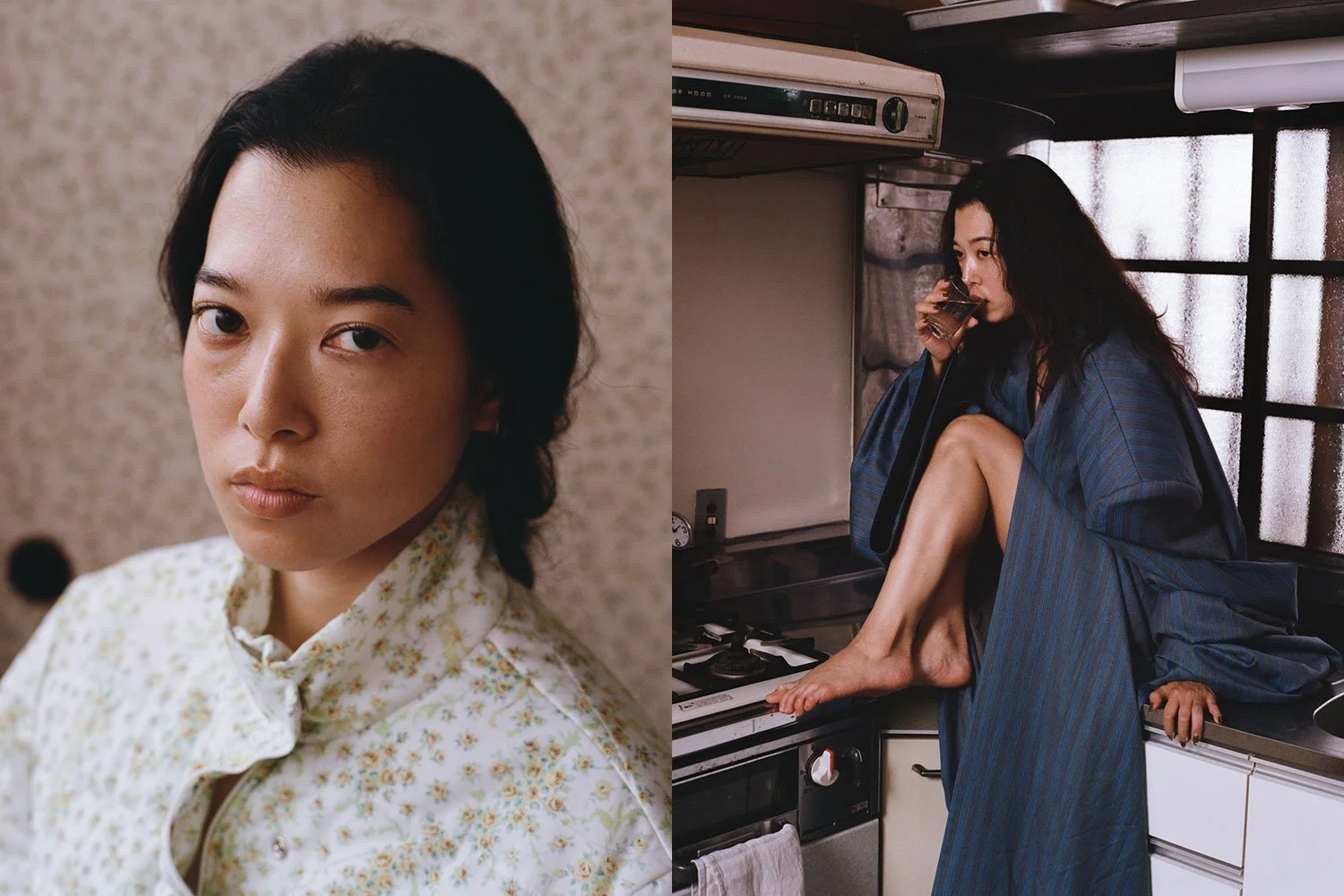 Right image: Jacket Mikiosakabe