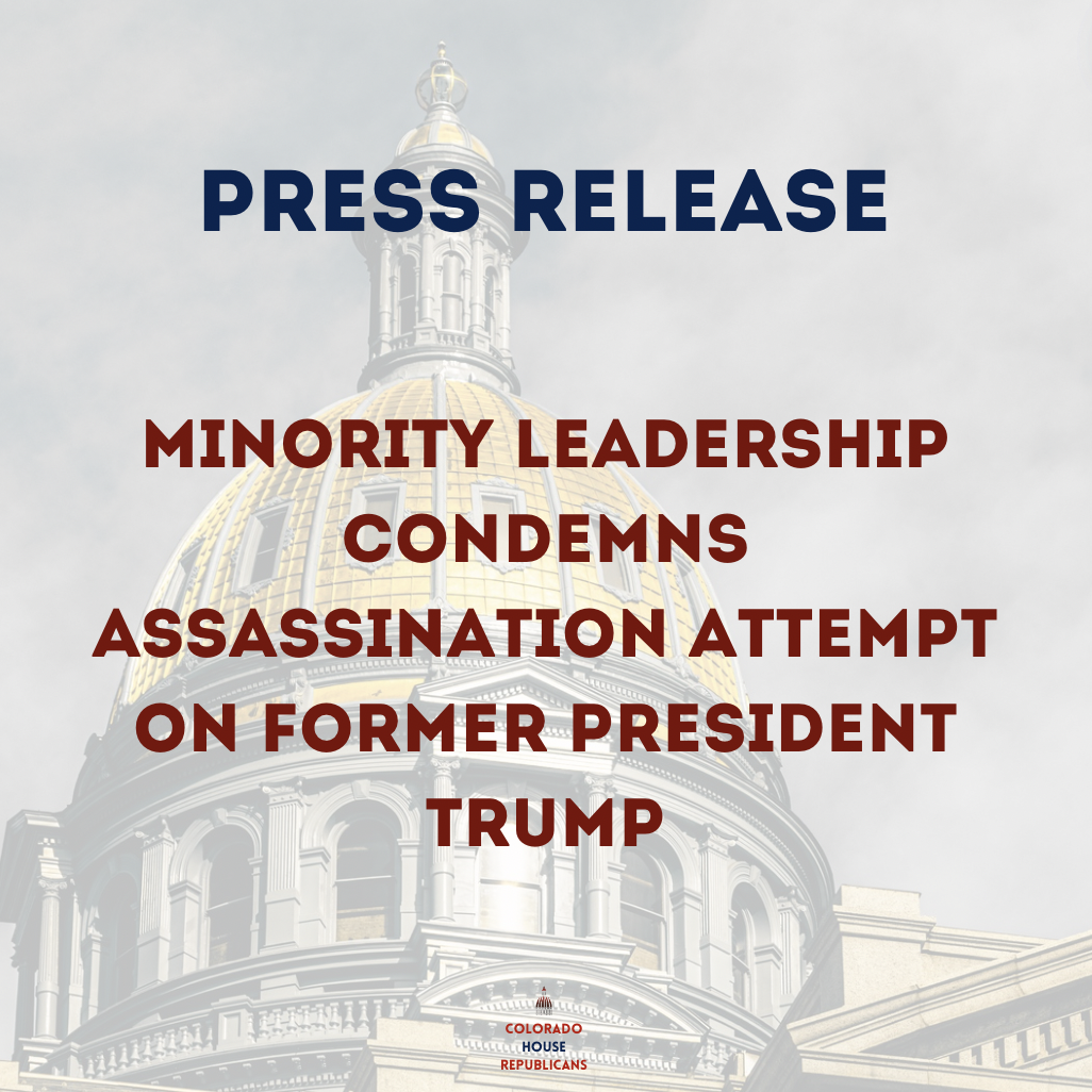 Minority Leadership Condemns Assassination Attempt on Former President Trump