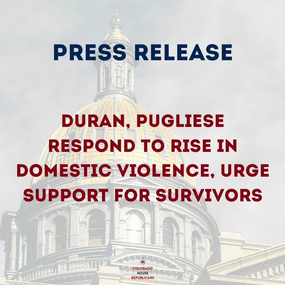 Domestic violence is on the rise in Colorado. As #DomesticViolenceAwarenessMonth begins, @monicaduranhd23 &amp; @rosepugliese16 are pushing for stronger protections for survivors through legislation in the State Capitol. We must act now to support th
