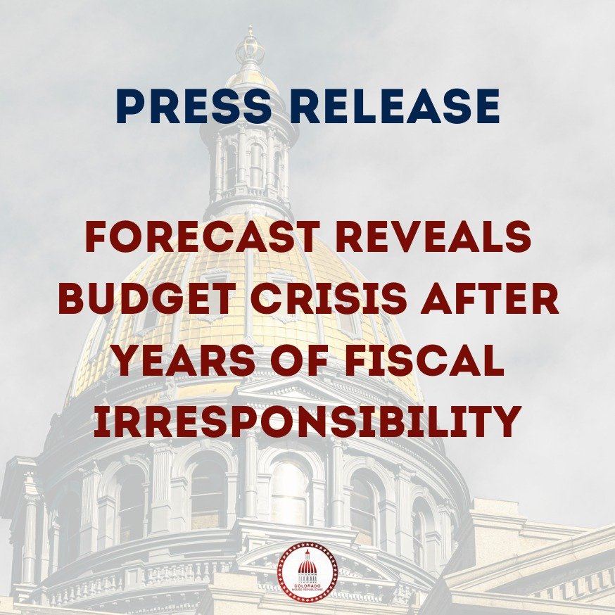 🚨 Colorado&rsquo;s budget is in crisis. The latest forecast shows an $83M reserve shortfall next year&mdash;with a $700M&ndash;$1.2B deficit looming in FY26&ndash;27.

Rep. Taggart says it&rsquo;s time to stop the reckless spending and return to res
