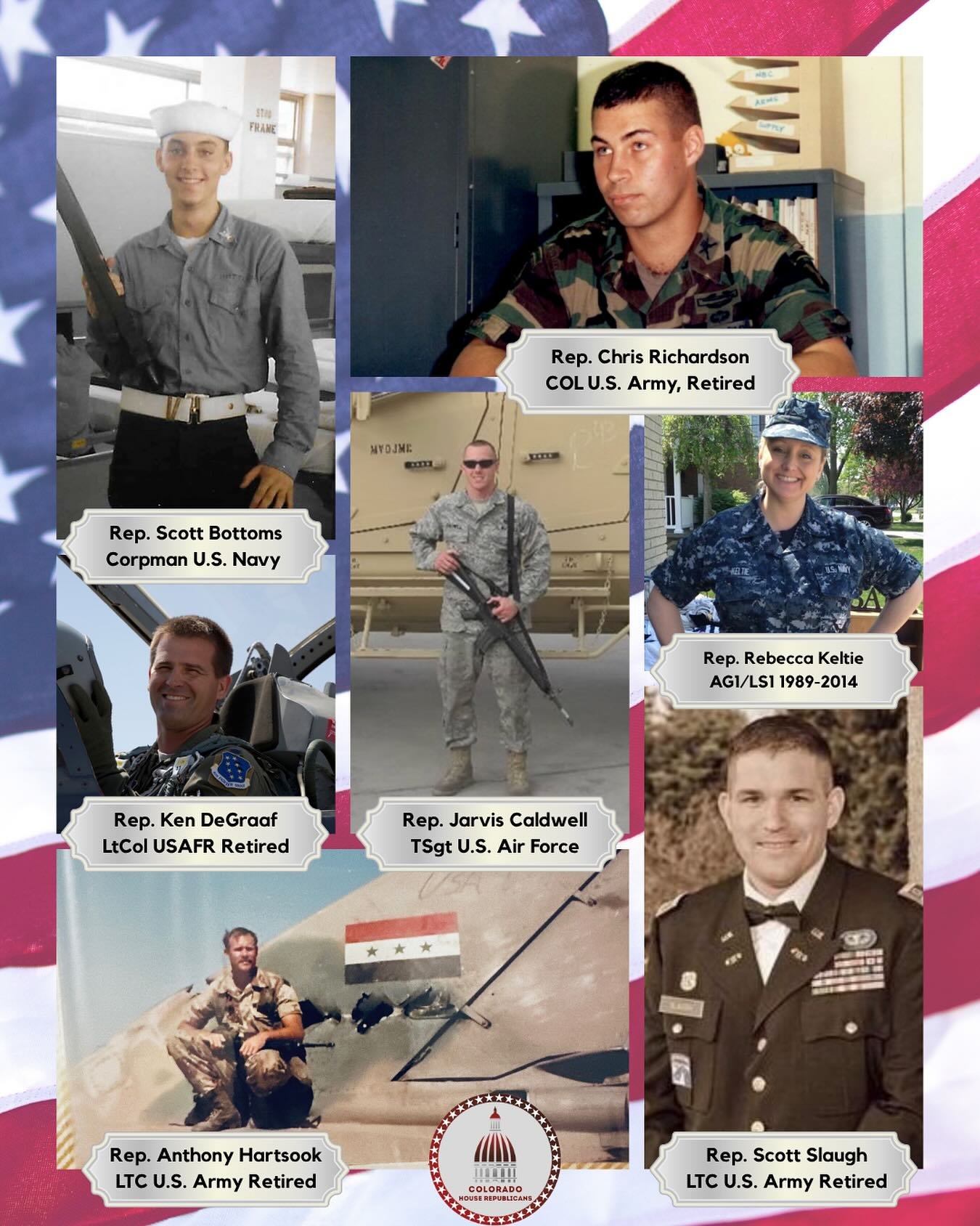 This Veterans Day, we honor all who have worn our nation&rsquo;s uniform and defended our freedom.

We are especially proud to serve alongside our fellow veterans in the Colorado House Republican Caucus. Thank you for your courage, sacrifice, and con
