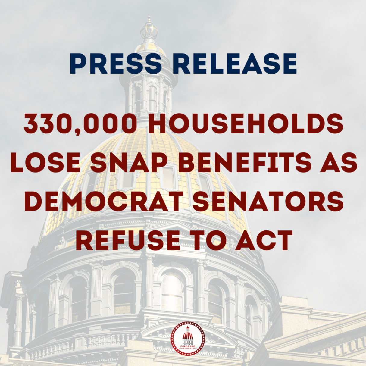 330,000 Households Lose SNAP Benefits as Democrat Senators Refuse to Act
