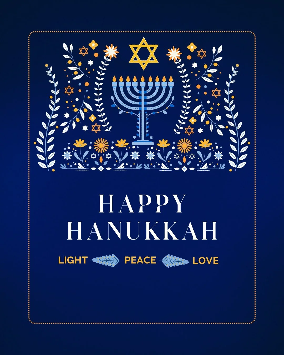 Wishing a happy start to Hanukkah to all who are celebrating.

May the Festival of Lights bring peace, reflection, and hope, and may this season be filled with warmth, faith, and time with loved ones. 🕯️