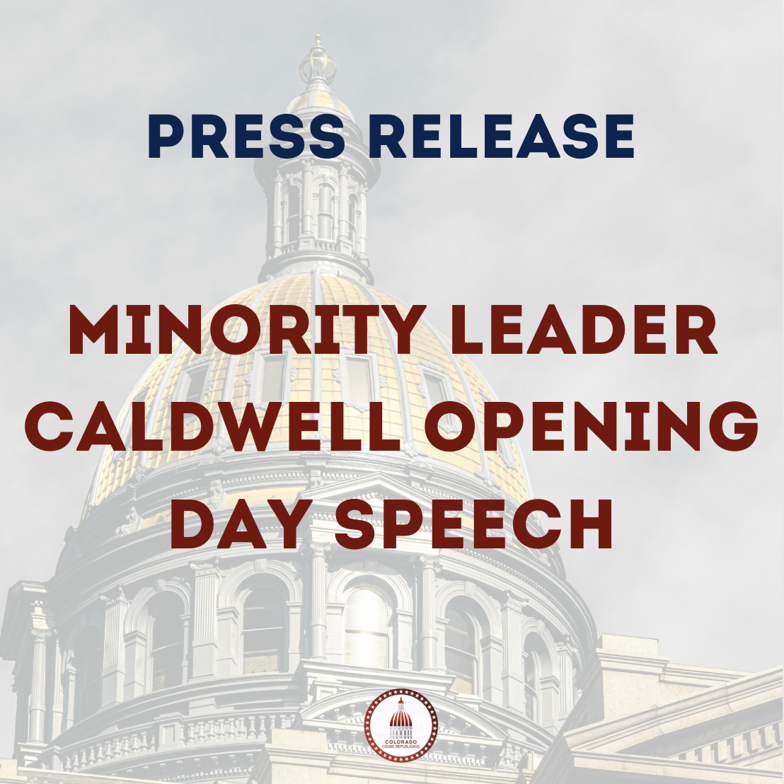 Minority Leader Caldwell Opening Day Speech