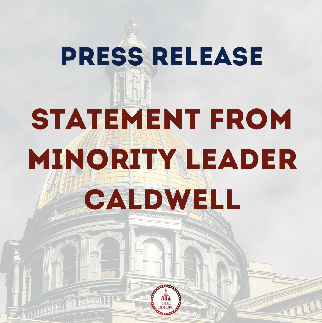 Statement from Minority Leader Caldwell