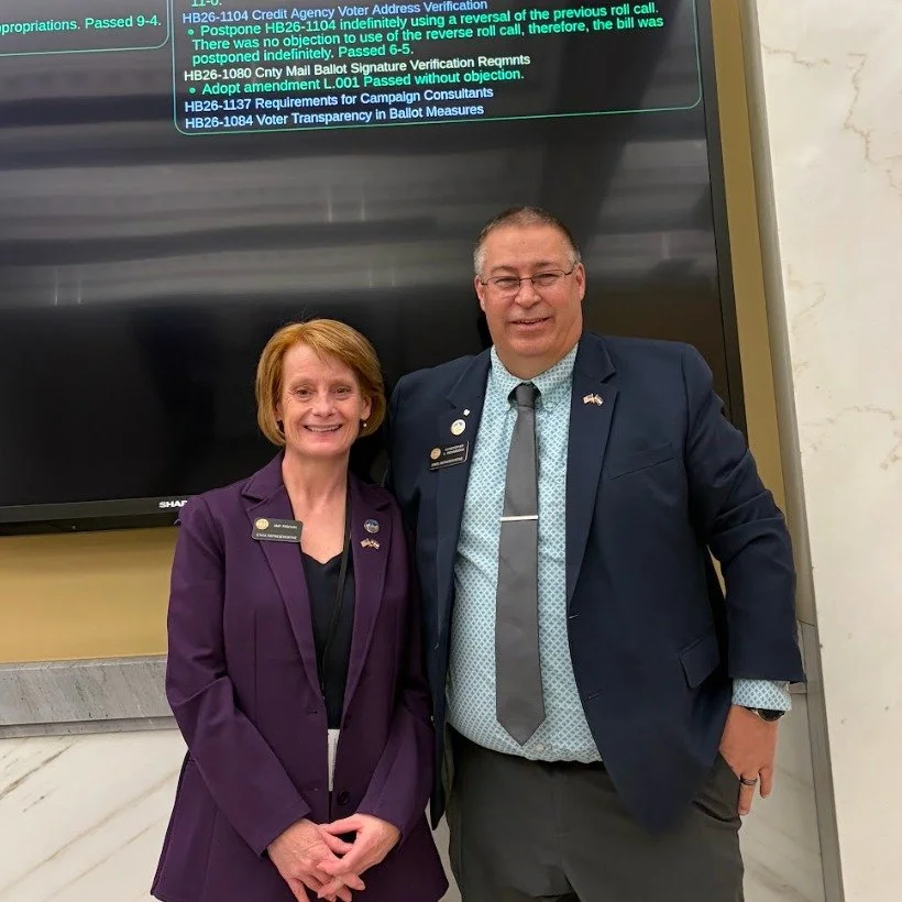 Today in committee, HB26-1080 by Rep. @richardson4elbert passed! This bill will require a bipartisan team of election judges to review mail-in ballot signatures, instead of the current single judge, and works to help alleviate concerns of election in