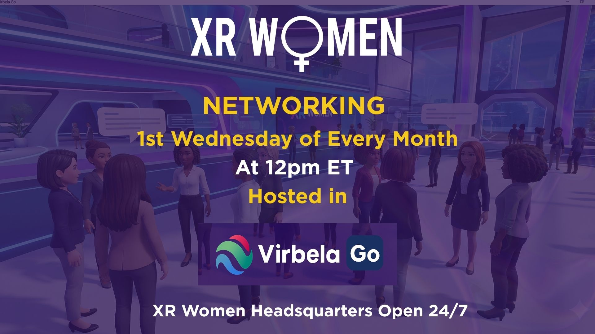 Networking in Virbela Go - XR Women