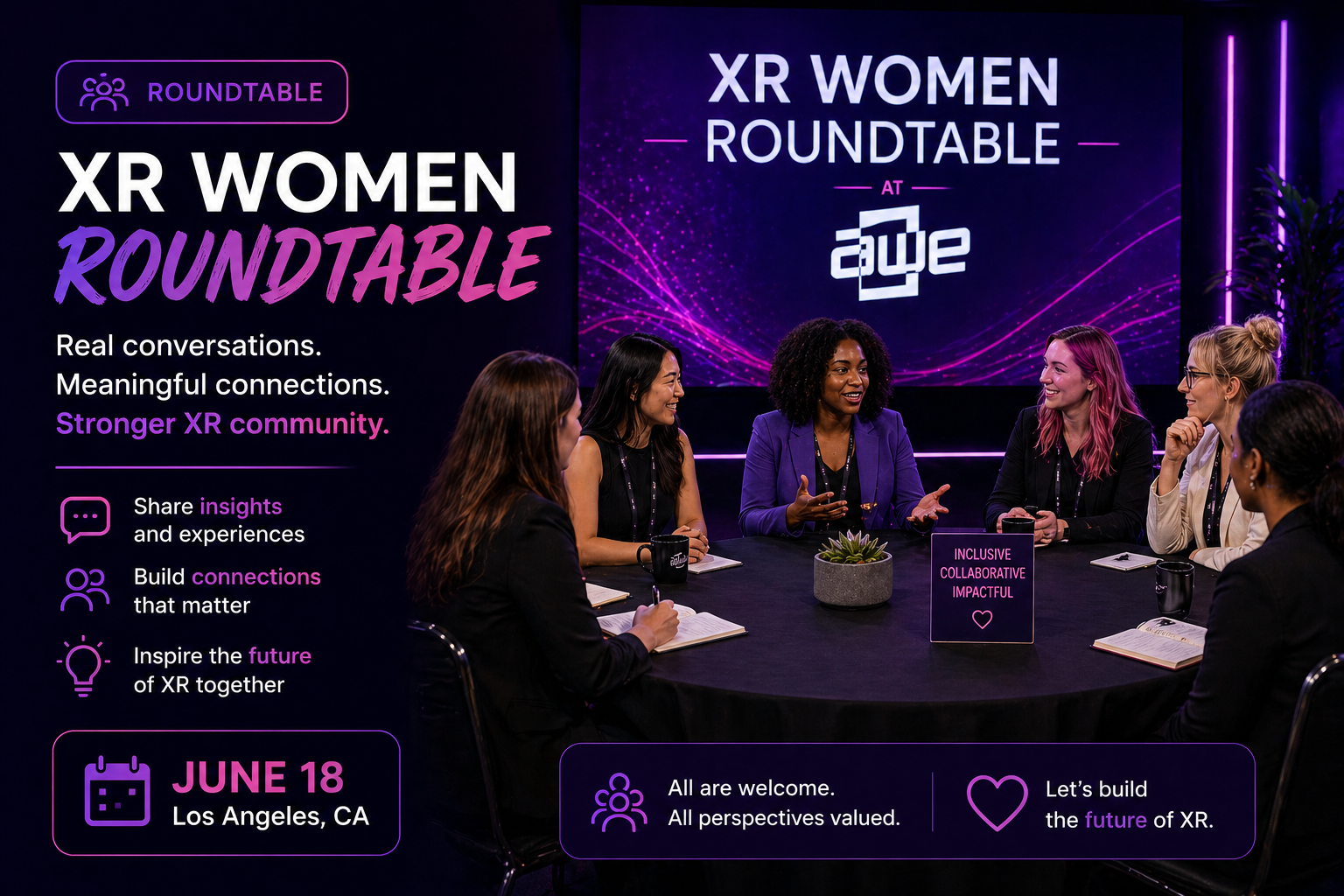 XR Women Roundtable at Augmented World Expo