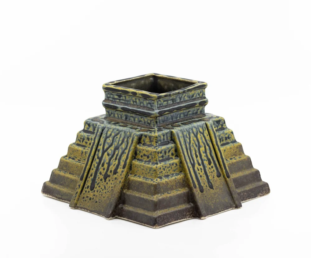 Decorative ceramic tiki cup